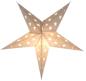 Preview: Baby Lotus white - Foldable glowing star, paper poinsettia with 5 points, 40 cm